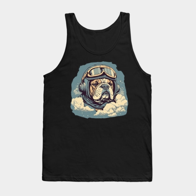 Aviator dog Tank Top by GreenMary Design